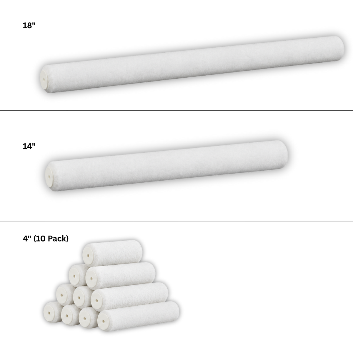 Polyester Roller Covers - 4", 14" & 18"